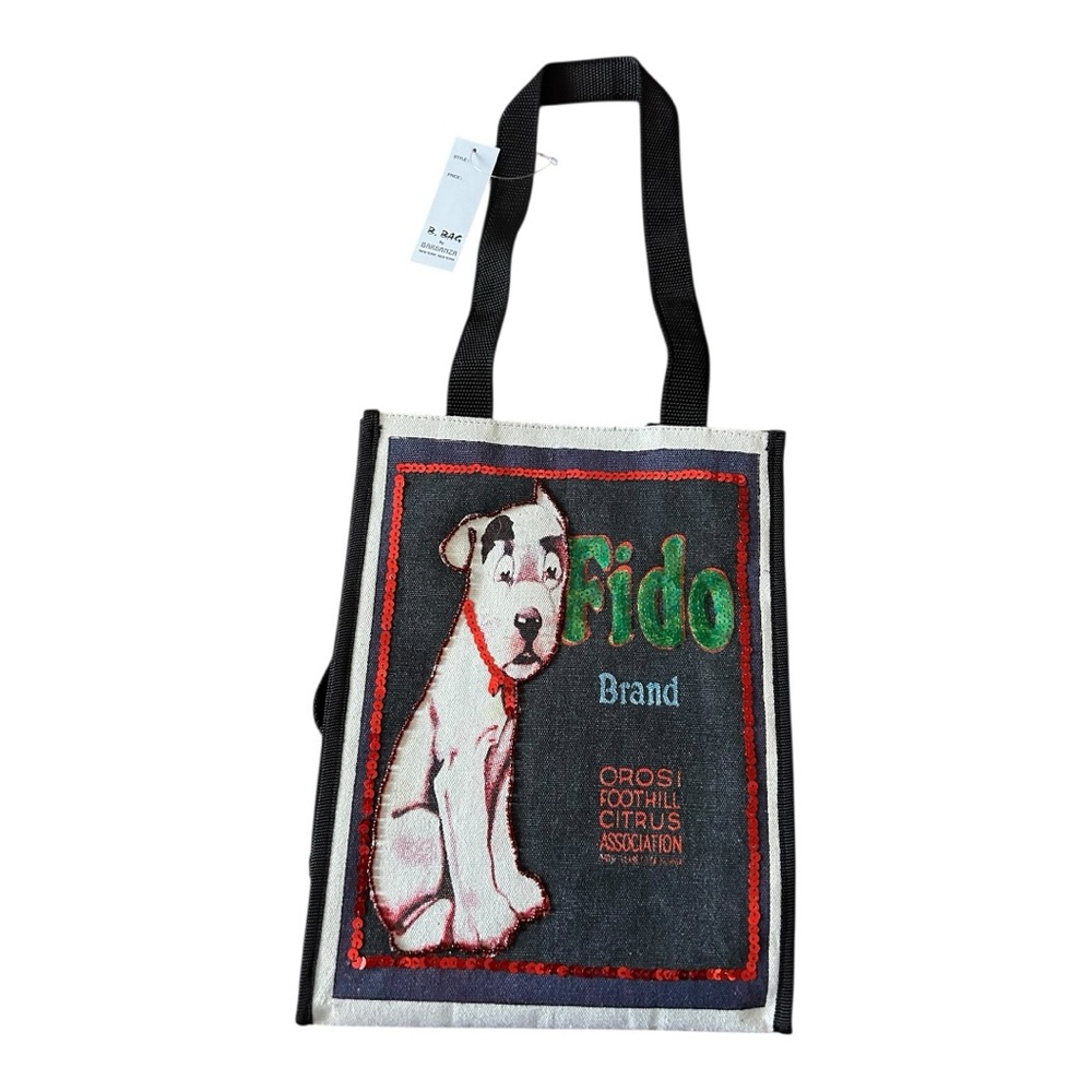 Fido brand citrus tote by B. Bag Barganza farmers market dog tote